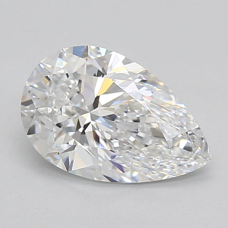 2.15 Carat Pear Shaped, Excellent Cut, D Color, VVS1 Clarity, GIA Certified Lab Grown Diamond