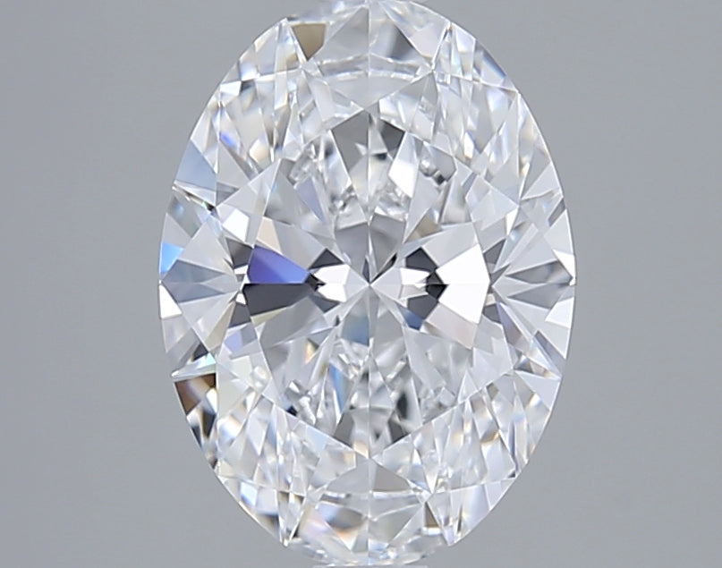 2.03 Carat Oval Shaped, Ideal Cut, D Color, VVS2 Clarity, GIA Certified Lab Grown Diamond