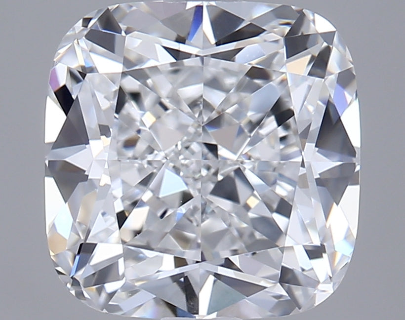 2.63 Carat Cushion Shaped, Ideal Cut, D Color, VVS2 Clarity, GIA Certified Lab Grown Diamond