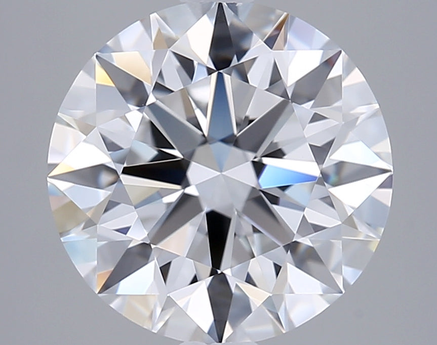 2.85 Carat Round Shaped, Excellent Cut, E Color, VVS2 Clarity, GIA Certified Lab Grown Diamond