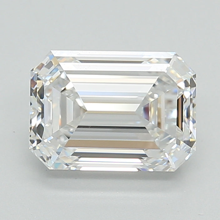 3.46 Carat Emerald Shaped, Ideal Cut, D Color, VVS1 Clarity, GIA Certified Lab Grown Diamond