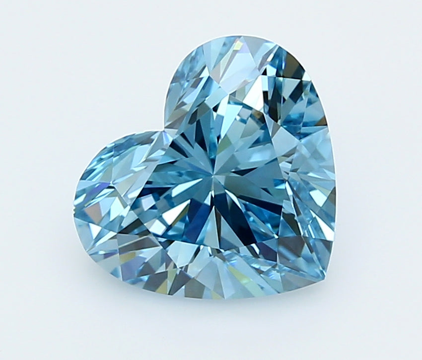 2.84 Carat Heart Shaped, Ideal Cut, VVS1 Clarity, IGI Certified Lab Grown Diamond