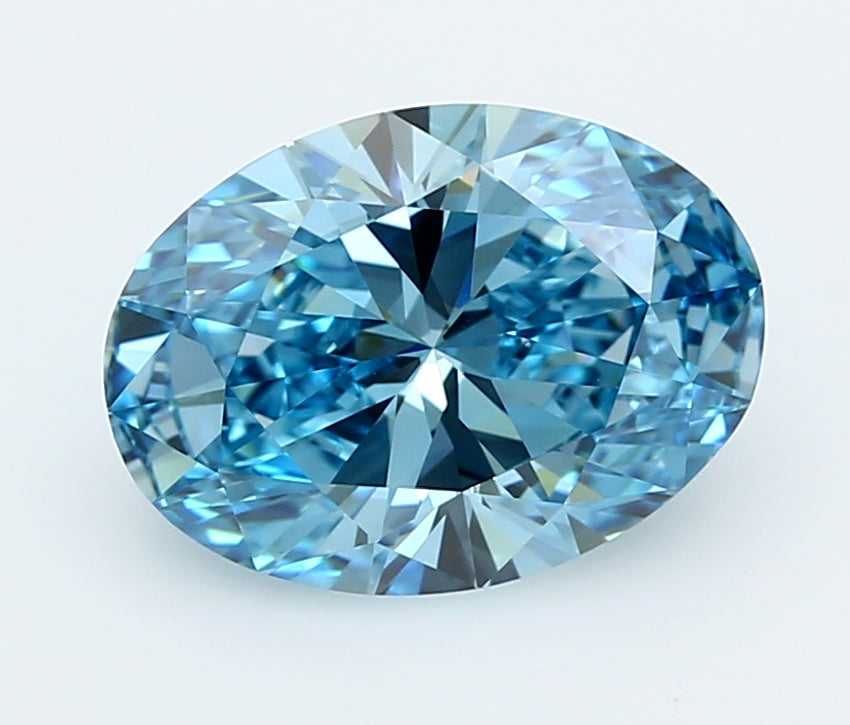 3.04 Carat Oval Shaped, Ideal Cut, VVS2 Clarity, IGI Certified Lab Grown Diamond