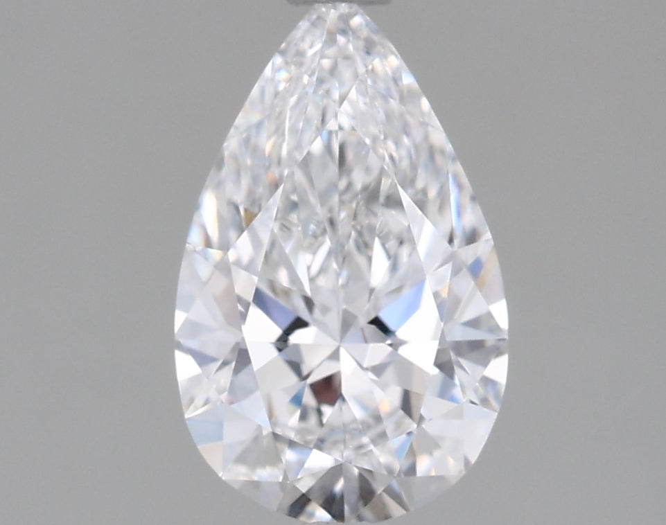 1.06 Carat Pear Shaped, Ideal Cut, D Color, VVS2 Clarity, IGI Certified Lab Grown Diamond