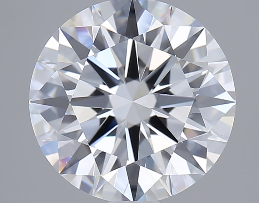 2.02 Carat Round Shaped, Excellent Cut, D Color, VVS2 Clarity, GIA Certified Lab Grown Diamond