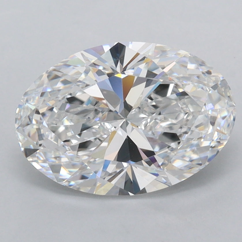 2.08 Carat Oval Shaped, Ideal Cut, D Color, FL Clarity, IGI Certified Lab Grown Diamond