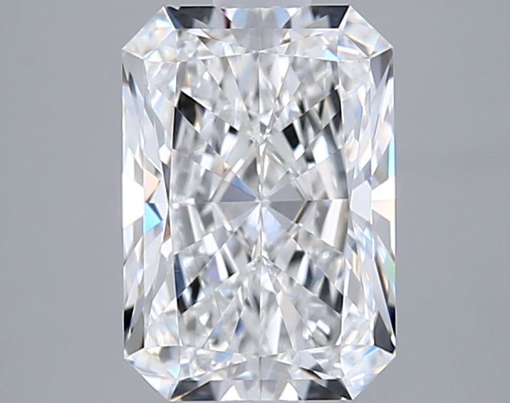 2.23 Carat Radiant Shaped, Ideal Cut, E Color, VVS1 Clarity, GIA Certified Lab Grown Diamond