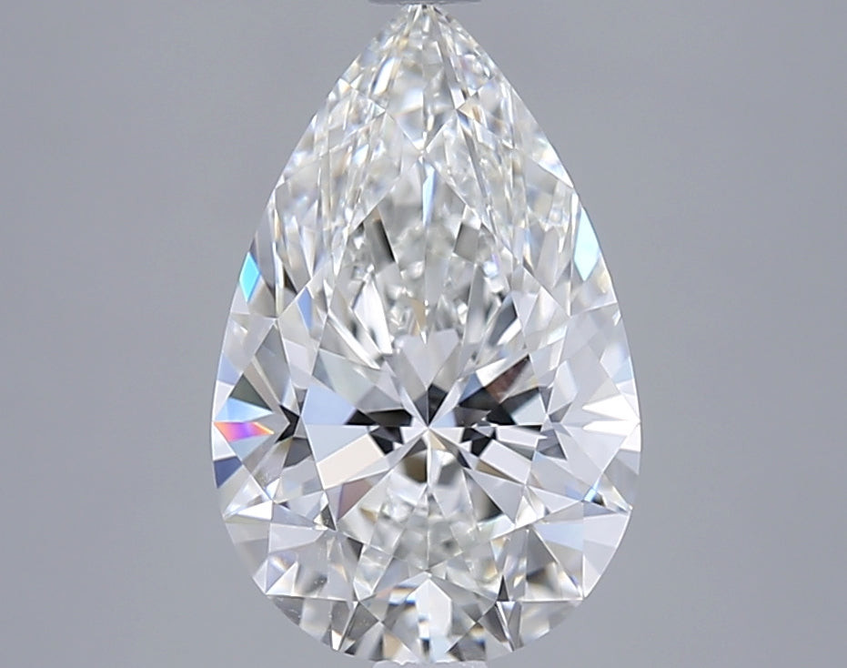 2.73 Carat Pear Shaped, Ideal Cut, F Color, VVS1 Clarity, IGI Certified Lab Grown Diamond