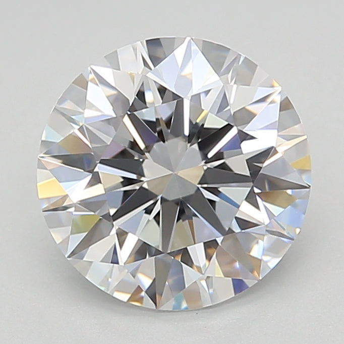 2.45 Carat Round Shaped, Excellent Cut, D Color, VVS1 Clarity, GIA Certified Lab Grown Diamond