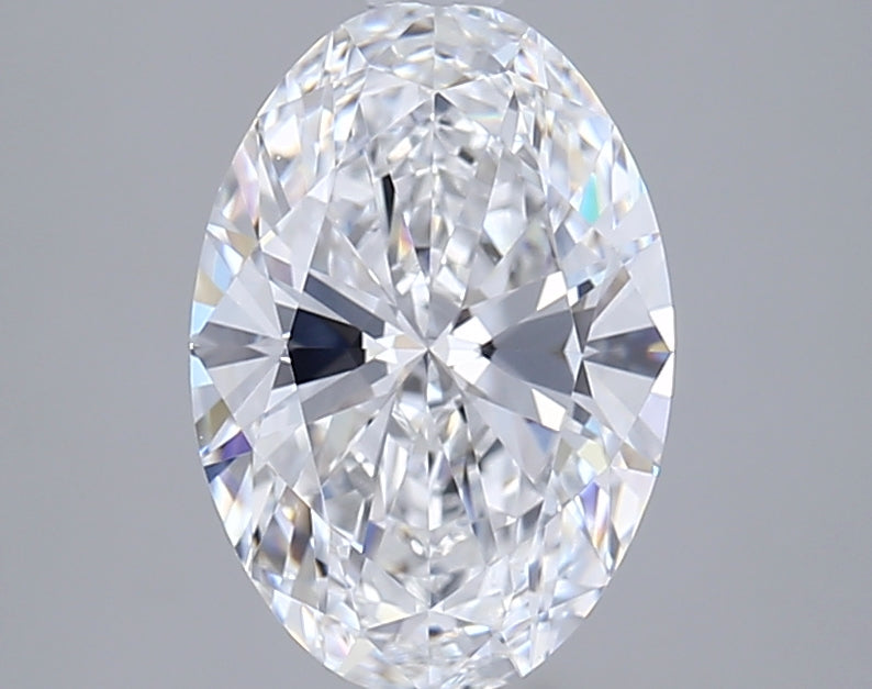 2.04 Carat Oval Shaped, Ideal Cut, D Color, VVS2 Clarity, GIA Certified Lab Grown Diamond