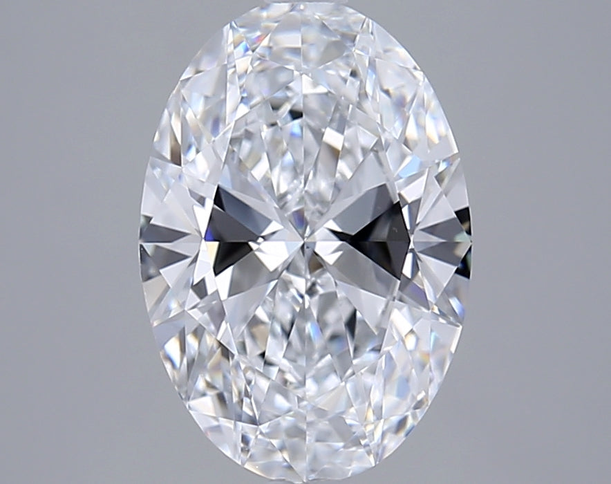 2.63 Carat Oval Shaped, Ideal Cut, D Color, VVS2 Clarity, GIA Certified Lab Grown Diamond