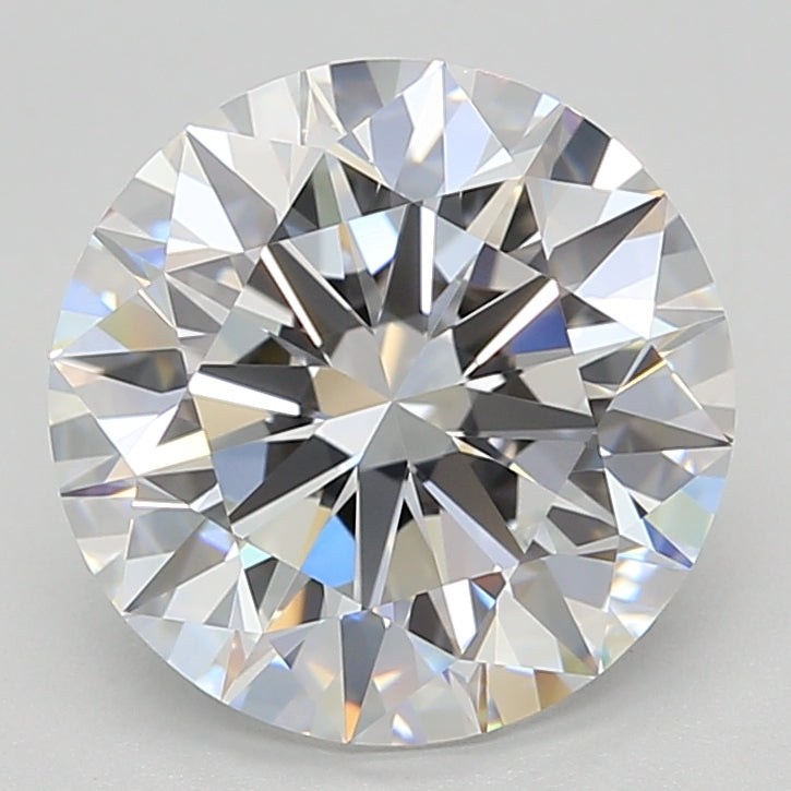 3.83 Carat Round Shaped, Excellent Cut, D Color, VVS1 Clarity, GIA Certified Lab Grown Diamond