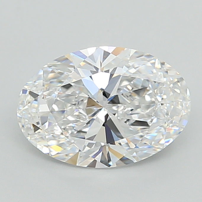 2.43 Carat Oval Shaped, Ideal Cut, D Color, VVS1 Clarity, GIA Certified Lab Grown Diamond