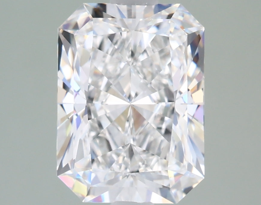 2.16 Carat Radiant Shaped, Ideal Cut, E Color, VVS2 Clarity, IGI Certified Lab Grown Diamond