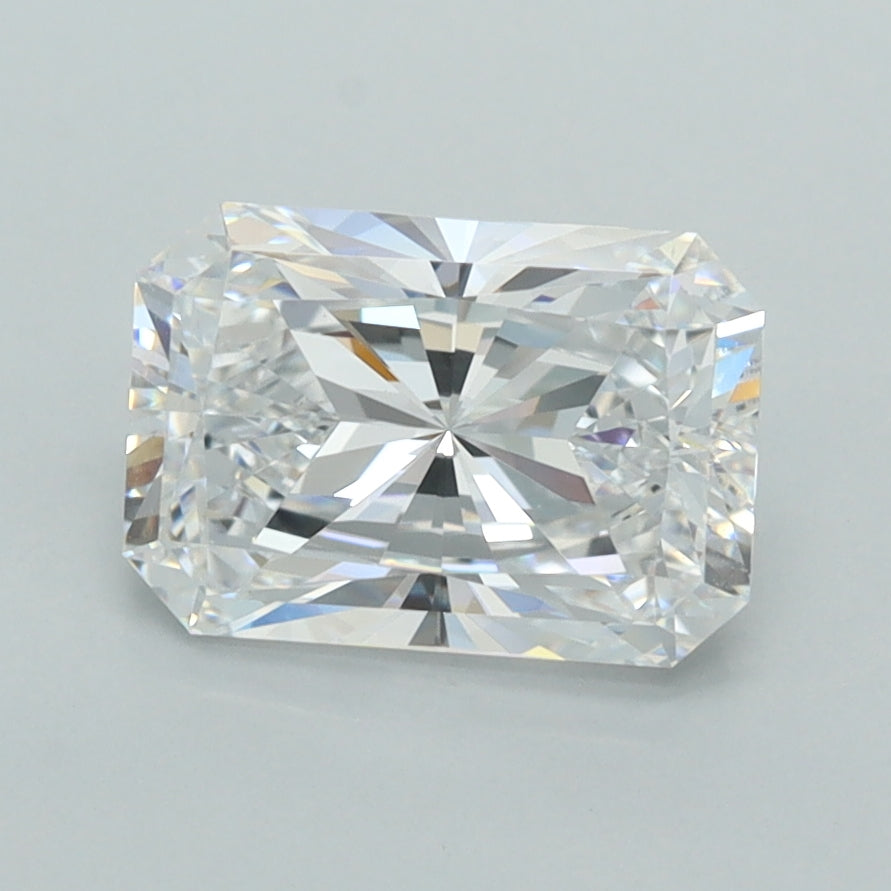 1.87 Carat Radiant Shaped, Ideal Cut, D Color, VVS2 Clarity, IGI Certified Lab Grown Diamond