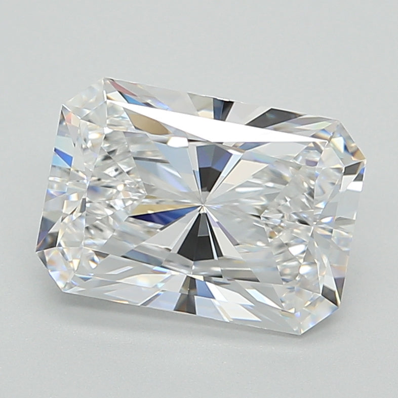 2.76 Carat Radiant Shaped, Ideal Cut, D Color, VVS1 Clarity, IGI Certified Lab Grown Diamond