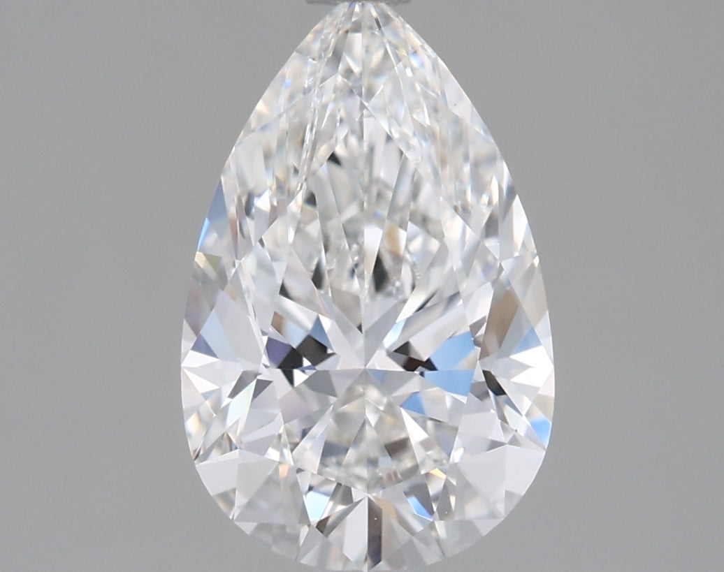 1.54 Carat Pear Shaped, Ideal Cut, F Color, VVS1 Clarity, IGI Certified Lab Grown Diamond