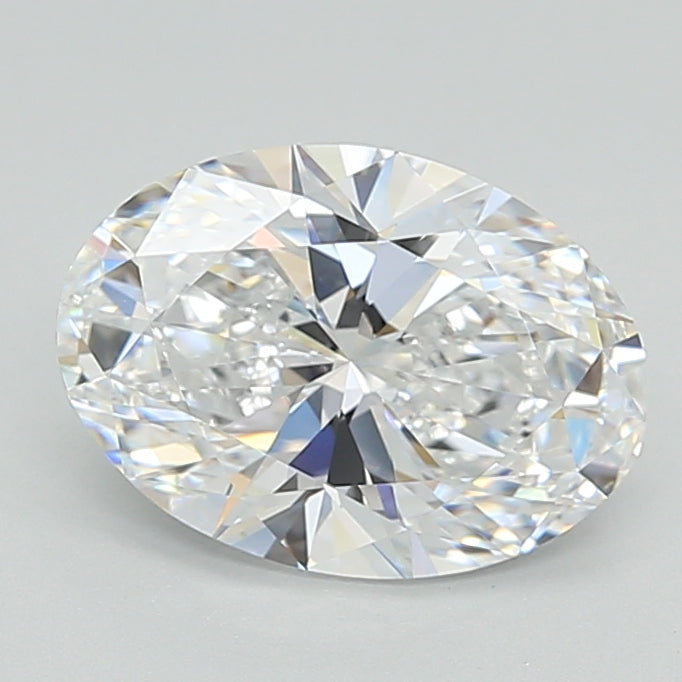 2.66 Carat Oval Shaped, Ideal Cut, D Color, VVS1 Clarity, GIA Certified Lab Grown Diamond