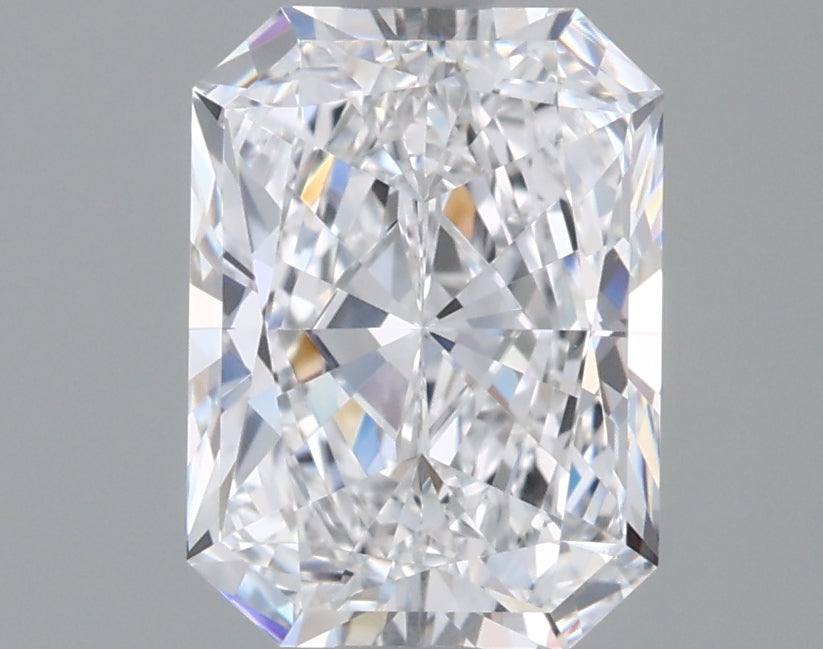 1.65 Carat Radiant Shaped, Excellent Cut, D Color, VVS1 Clarity, IGI Certified Lab Grown Diamond