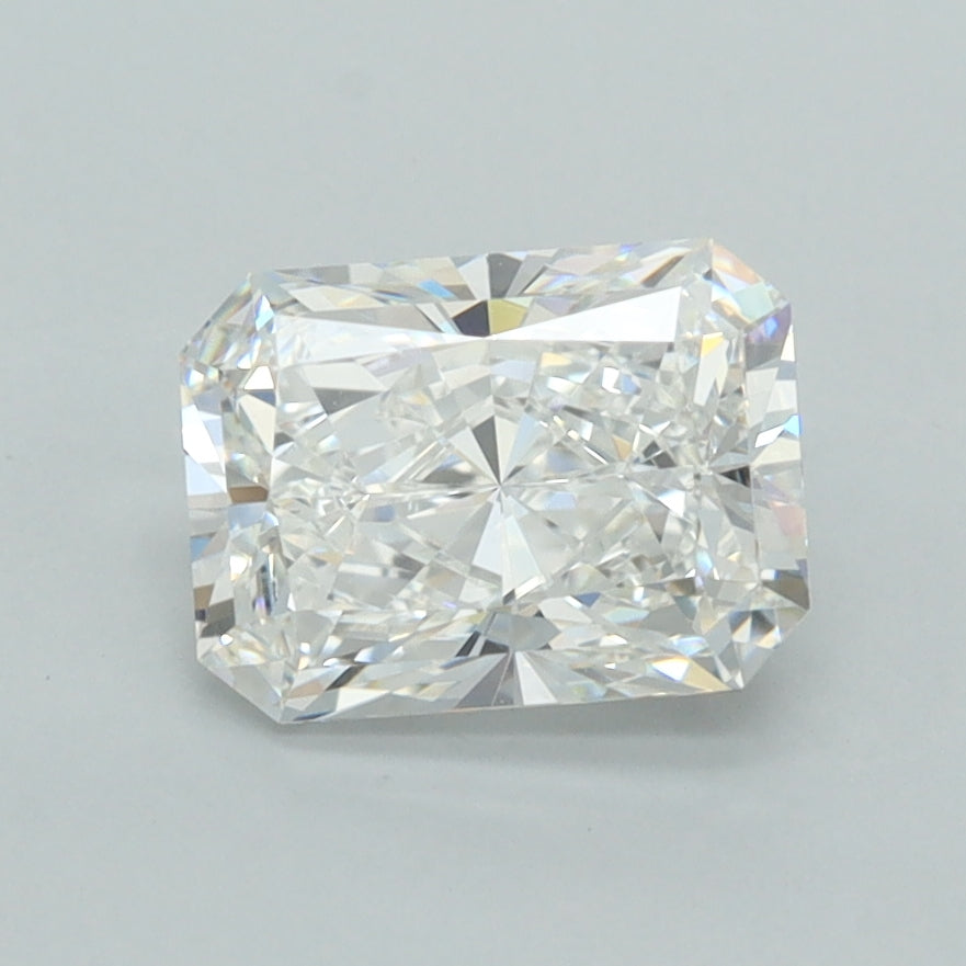 1.51 Carat Radiant Shaped, Ideal Cut, F Color, VVS1 Clarity, IGI Certified Lab Grown Diamond