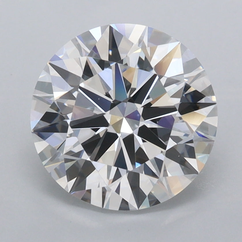 2.54 Carat Round Shaped, Ideal Cut, D Color, FL Clarity, IGI Certified Lab Grown Diamond
