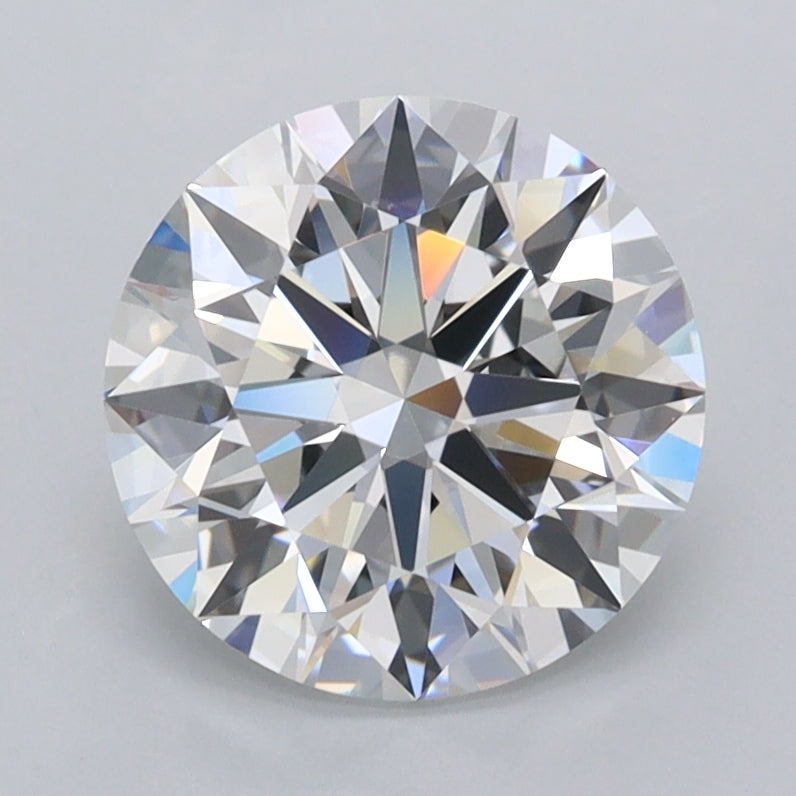 2.09 Carat Round Shaped, Ideal Cut, D Color, VVS1 Clarity, IGI Certified Lab Grown Diamond