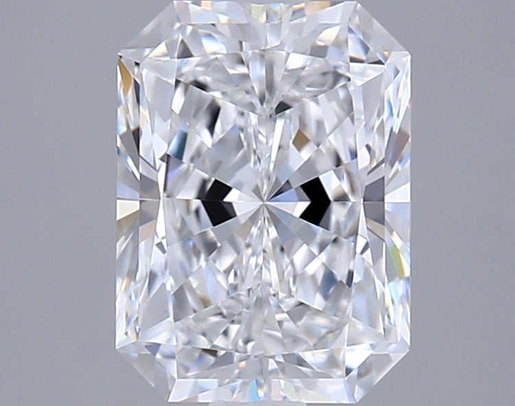 1.82 Carat Radiant Shaped, Ideal Cut, D Color, VVS1 Clarity, IGI Certified Lab Grown Diamond