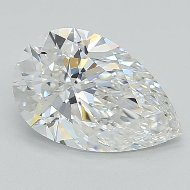 2.05 Carat Pear Shaped, Excellent Cut, D Color, IF Clarity, IGI Certified Lab Grown Diamond