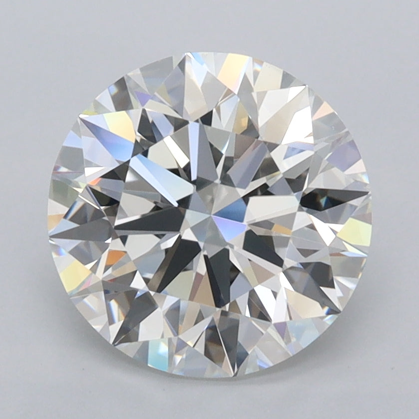 2.61 Carat Round Shaped, Ideal Cut, E Color, FL Clarity, IGI Certified Lab Grown Diamond