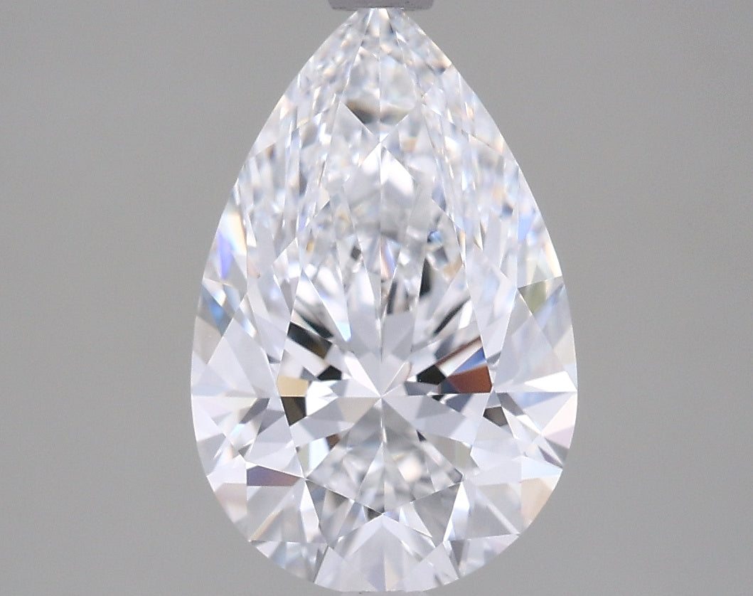 2.08 Carat Pear Shaped, Excellent Cut, D Color, VVS1 Clarity, IGI Certified Lab Grown Diamond