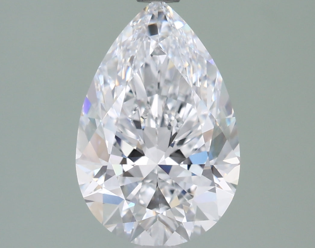 2.04 Carat Pear Shaped, Ideal Cut, D Color, VVS1 Clarity, IGI Certified Lab Grown Diamond