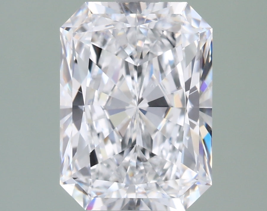 2.32 Carat Radiant Shaped, Ideal Cut, D Color, VVS1 Clarity, IGI Certified Lab Grown Diamond