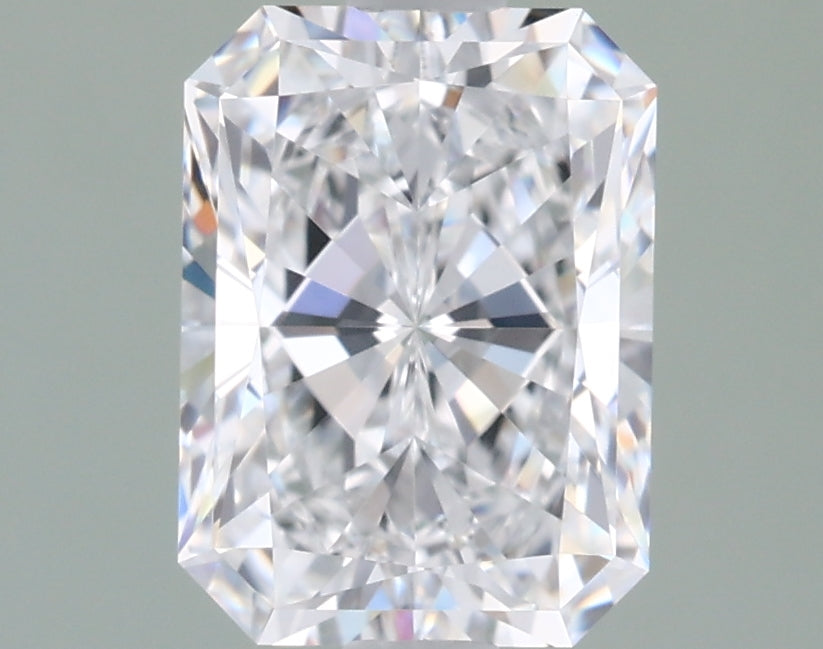 1.85 Carat Radiant Shaped, Ideal Cut, D Color, VVS1 Clarity, IGI Certified Lab Grown Diamond