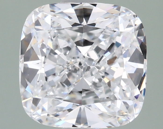 1.85 Carat Cushion Shaped, Ideal Cut, D Color, VVS1 Clarity, IGI Certified Lab Grown Diamond