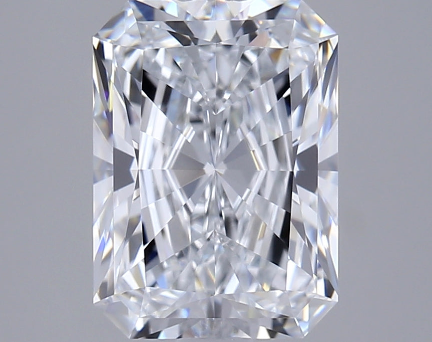 2.04 Carat Radiant Shaped, Ideal Cut, E Color, VVS1 Clarity, IGI Certified Lab Grown Diamond