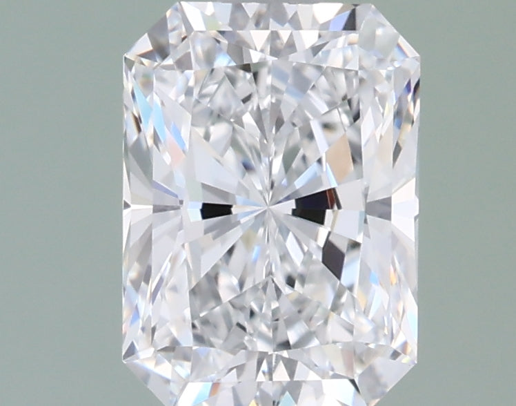 1.39 Carat Radiant Shaped, Ideal Cut, D Color, IF Clarity, IGI Certified Lab Grown Diamond