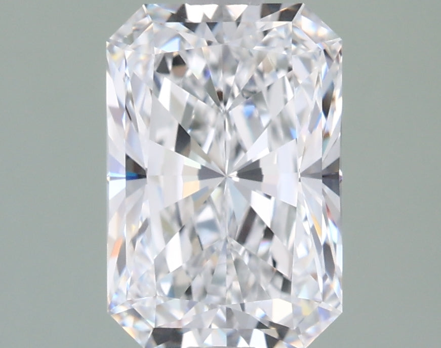 1.97 Carat Radiant Shaped, Ideal Cut, D Color, VVS1 Clarity, IGI Certified Lab Grown Diamond