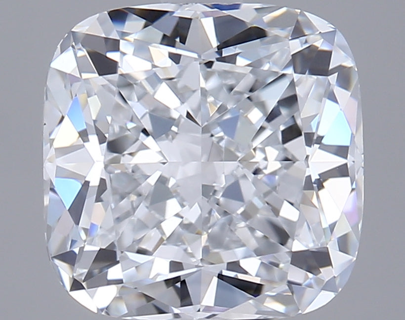 2.57 Carat Cushion Shaped, Ideal Cut, E Color, VS1 Clarity, GIA Certified Lab Grown Diamond