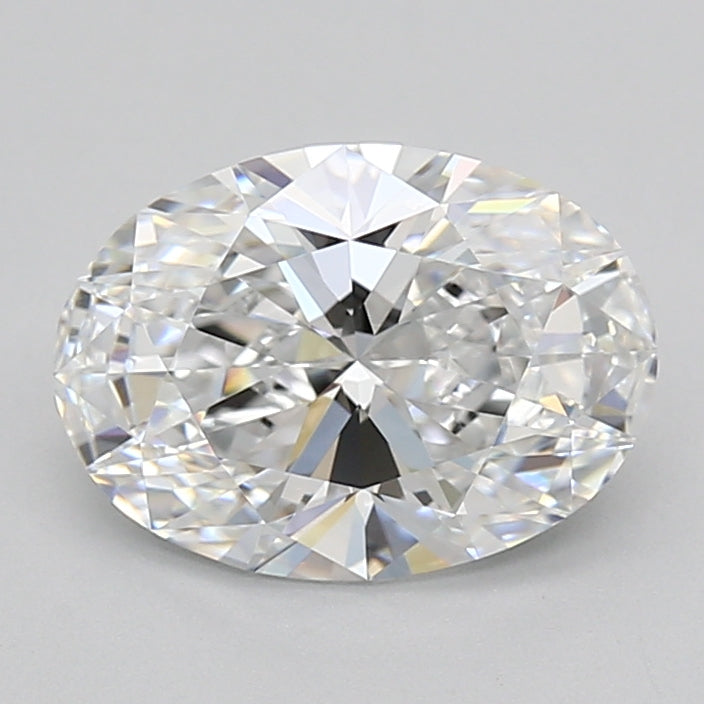 2.37 Carat Oval Shaped, Ideal Cut, D Color, VVS1 Clarity, GIA Certified Lab Grown Diamond