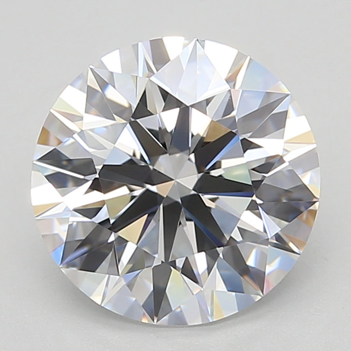 3.18 Carat Round Shaped, Excellent Cut, D Color, VVS1 Clarity, GIA Certified Lab Grown Diamond