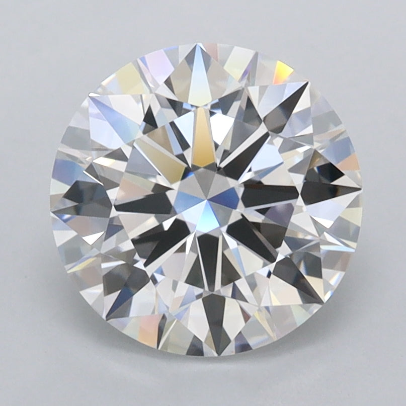 2.20 Carat Round Shaped, Ideal Cut, D Color, FL Clarity, IGI Certified Lab Grown Diamond
