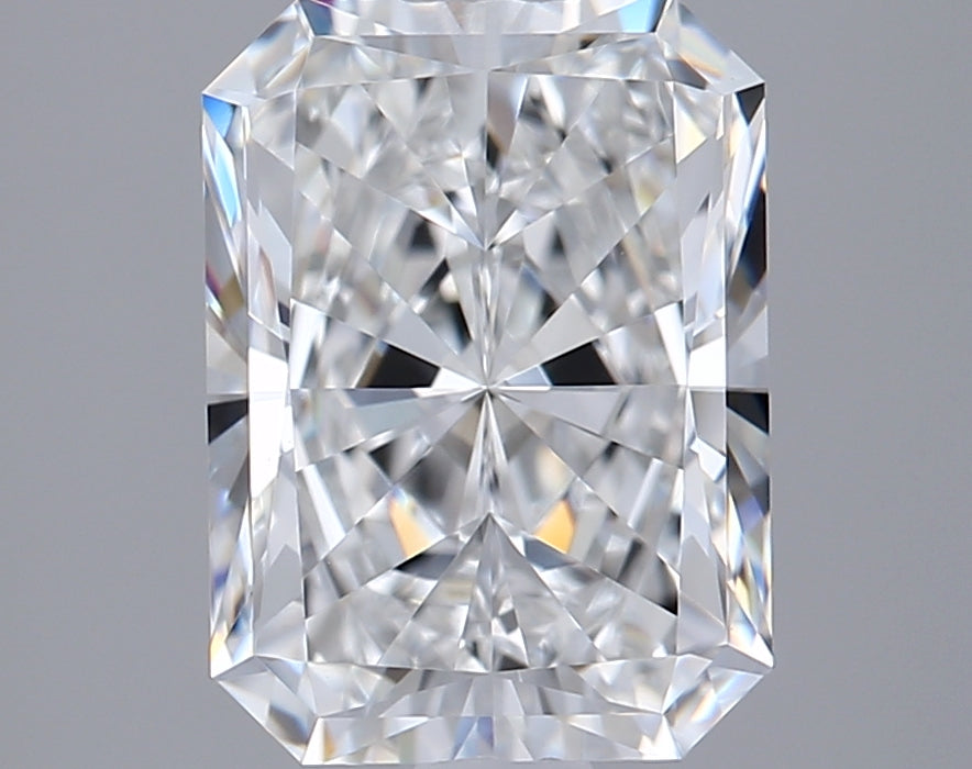 2.03 Carat Radiant Shaped, Excellent Cut, F Color, VVS2 Clarity, GIA Certified Lab Grown Diamond
