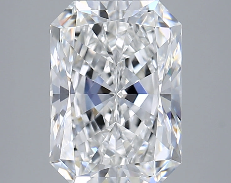 2.83 Carat Radiant Shaped, Excellent Cut, E Color, VVS2 Clarity, GIA Certified Lab Grown Diamond