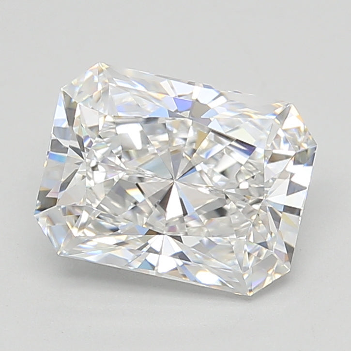 2.11 Carat Radiant Shaped, Ideal Cut, D Color, VVS1 Clarity, GIA Certified Lab Grown Diamond