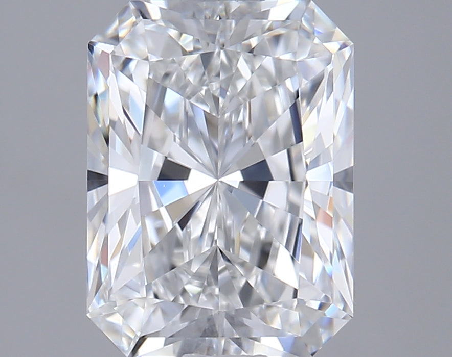 2.01 Carat Radiant Shaped, Ideal Cut, E Color, VS1 Clarity, GIA Certified Lab Grown Diamond