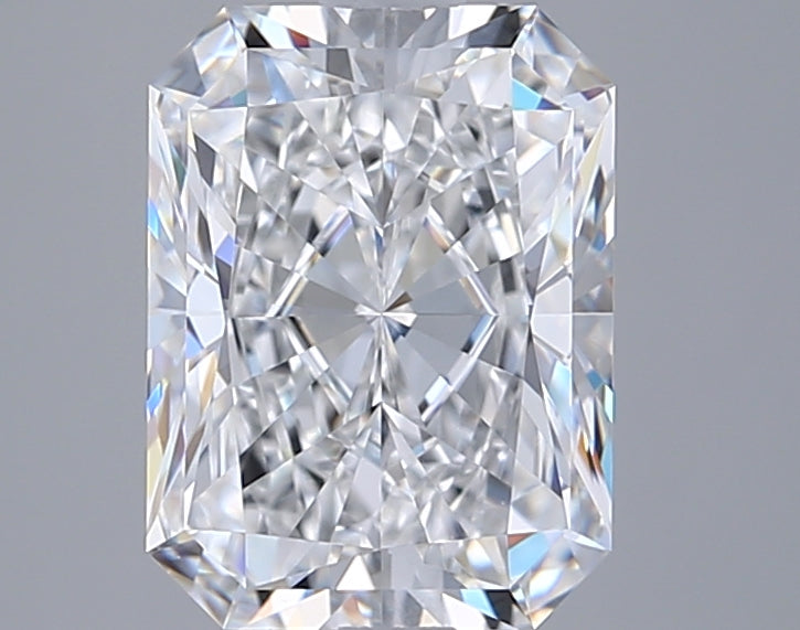 2.83 Carat Radiant Shaped, Ideal Cut, E Color, VVS2 Clarity, GIA Certified Lab Grown Diamond