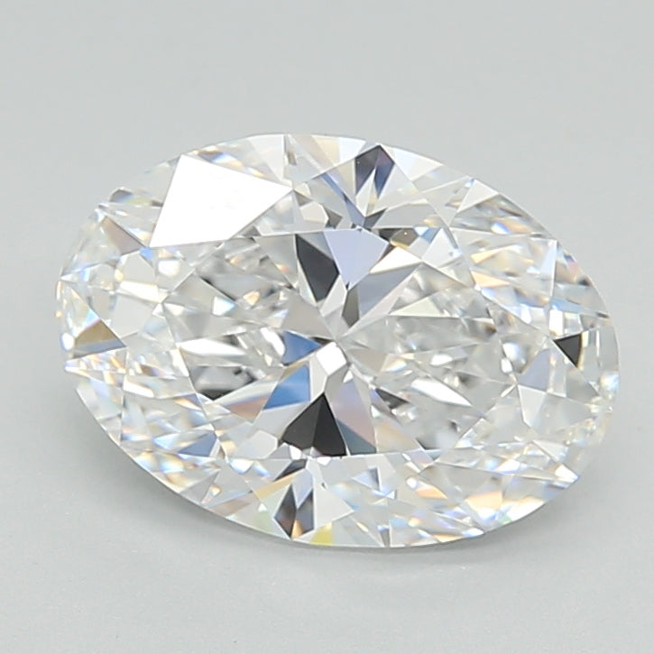 3.18 Carat Oval Shaped, Ideal Cut, D Color, VVS1 Clarity, GIA Certified Lab Grown Diamond