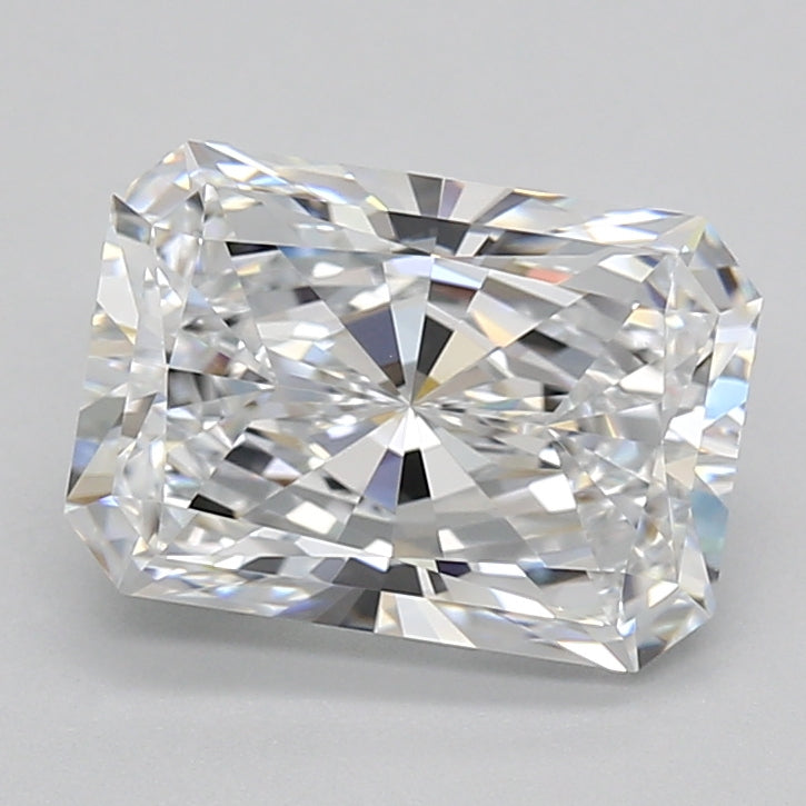 3.18 Carat Radiant Shaped, Ideal Cut, D Color, VVS2 Clarity, GIA Certified Lab Grown Diamond