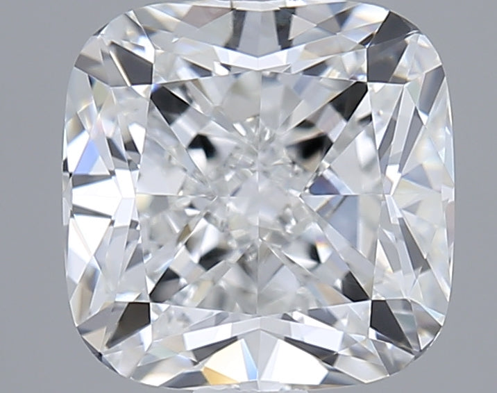 2.00 Carat Cushion Shaped, Ideal Cut, E Color, VVS2 Clarity, GIA Certified Lab Grown Diamond