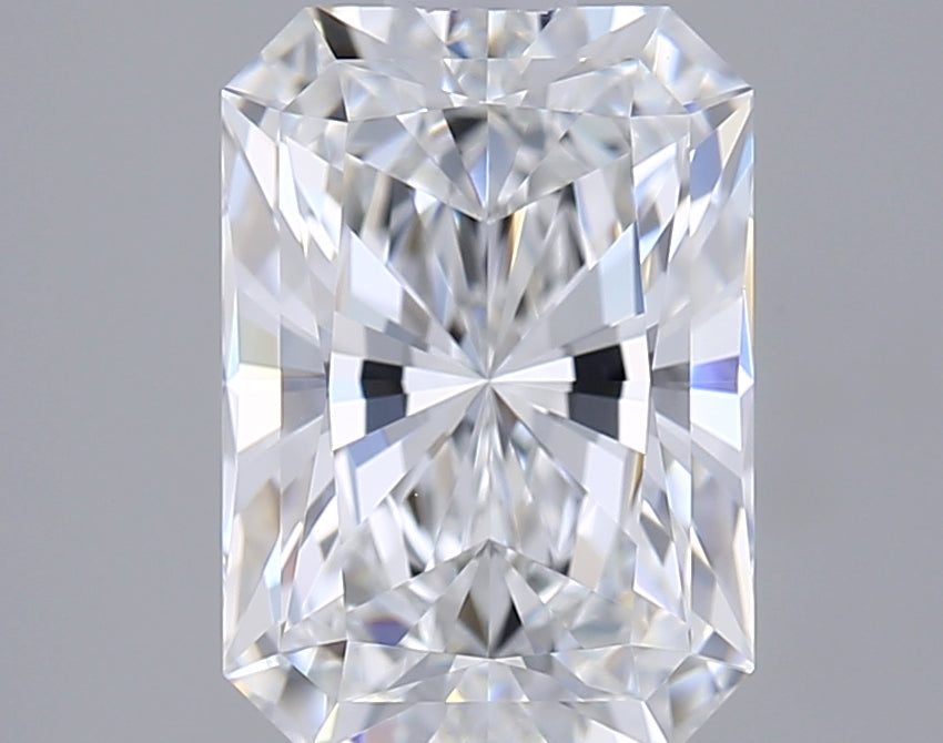 2.01 Carat Radiant Shaped, Ideal Cut, D Color, VVS2 Clarity, GIA Certified Lab Grown Diamond